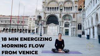 Yoga With Dagmar Energizing Morning Flow from Venice 18 min [upl. by Hayes]