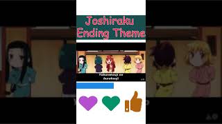 Anime song 2021  Joshiraku Ending Theme  lyrics [upl. by Nicolella]