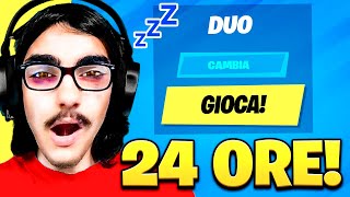 24H di GIOCO su FORTNITE ESPERIENZA BRUTALE [upl. by Chuah]