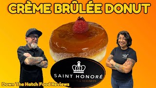 Crème Brûlée Doughnut from Saint Honoré in Las Vegas NV review donuts lasvegas review [upl. by Burke]