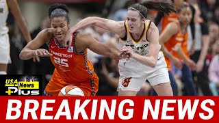 Caitlin Clarks Reaction To Hard Alyssa Thomas Foul Goes Viral On Social Media [upl. by Jerz]