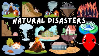 20 Natural Disaster Names for Kids 🌍🌪️🌊  Learn Natural Disasters Names with Playtime Popz 🎈 [upl. by Gabby]