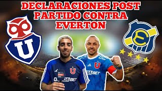 DECLARACIONES DE MARCELO DIAZ Y CASTELLON POST PARTIDO CONTRA EVERTON  FUE UN ROBO [upl. by Danna711]