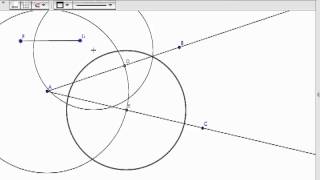 Angle Bisector Construction in GeoGebra [upl. by Wilkins]