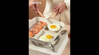 Carote multifunctional frying pan breakfast pan [upl. by Yedsnil]