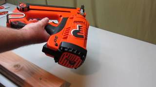 Paslode CF325 Lithium Ion Cordless Framing Nailer Loading and Firing [upl. by Trager]