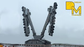 EXTREME POWERFUL INSANE CRANE BEAST Never seen before Giant crawler mobile crane 🚧 💪 [upl. by Kurtzman456]