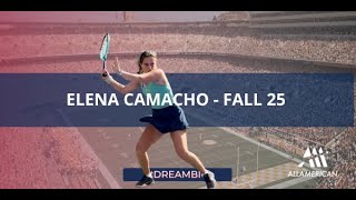 College Tennis Recruitment  Elena Camacho FALL 25 Spain [upl. by Ahsoet]