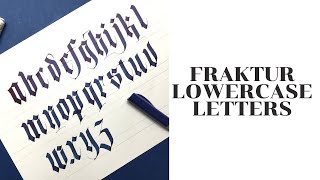 How to Write BlackletterFraktur Lowercase Letters using Pilot Parallel Pen [upl. by Gunar]