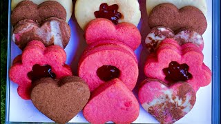 Easy valentines day cookies recipes  Butter Valentines Day Cookies [upl. by Lianna]