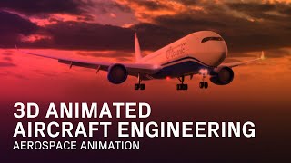 3D Animated Aerospace Engineering  Engineering Animation [upl. by Esinahs408]