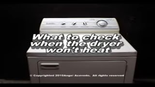 Performa Dryer Not Heating  See What Parts You Need To Check [upl. by Swagerty]