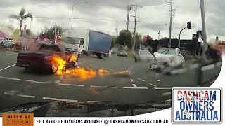 Australian Car Crash  Dash Cam Compilation 40 [upl. by Oinimreh441]