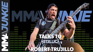 Metallicas Robert Trujillo on Triller Triad Combat love for MMA proudest moment [upl. by Ardiedak]