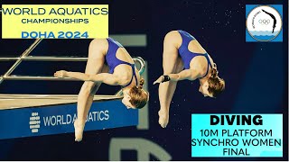 Caeli McKay amp Kate Miller  Womens Diving Synchronised 10M Platform Final  Doha 2024 [upl. by Baun]