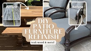 How To Refresh Outdoor Patio Furniture  DIY Furniture Refinish [upl. by Names]