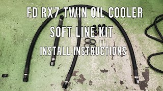 FD RX7 Twin Oil Cooler Soft Line Kit [upl. by Philan]