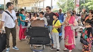 Salman Khan And Family Leaves For Arpita Khans Wedding [upl. by Troyes233]