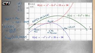 Erlöse Kosten Gewinne im Monopol  Funktionen ab 3 Grades ★ BEP und Cournotscher Punkt [upl. by Randa]