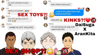 SX SHOP🛍🔞  Daisuga x AranKita Haikyuu Texts [upl. by Dierdre180]