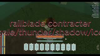 Best Railblade Contractor Quad Attument  DeepWoken Playground [upl. by Ydnys]