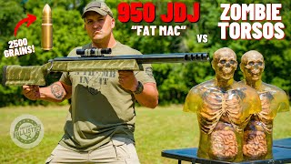 950 JDJ FAT MAC vs Zombie Torsos The World’s Most Powerful Rifle [upl. by Langbehn268]