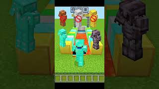 Minecraft all armour vs Netherite armour minecraft shorts minecraftarmor [upl. by Atikim]