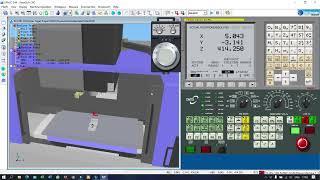 SSCNC  Fanuc OiM  Setting benda kerja  Pahat  Open program  Run Simulation  Full tutorial [upl. by Odlaner]