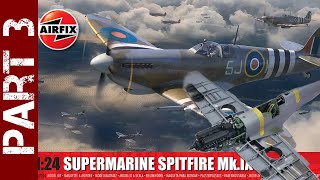 New Airfix 124 Spitfire  finishing the cockpit  part 3 [upl. by Leahkim]