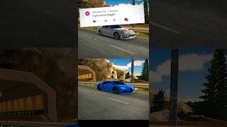 Drag Race Supra Mk4 vs Bugatti Chiron Car Parking Multiplayer shorts carparkingmultiplayer [upl. by Nalro470]