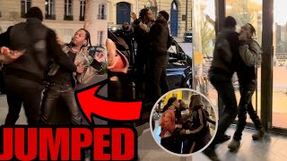 Offset paris fight IN 4K Ends BADLY footage [upl. by Leamhsi629]