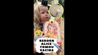 A BEBÊ REBORN TOMOU VACINA  Lalu Reborn bebereborn baby doll bebe reborn viralvideo cute [upl. by Agnola]