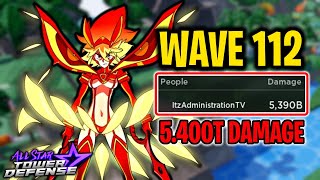 6 Star Ryuko in Material Orb Farming Wave 112 Solo Gameplay  All Star Tower Defense Roblox [upl. by Flatto802]