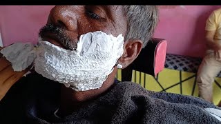 ASMR Barbar Old Bigger Man Shave🪒🪒🪒 in Pakistan🇵🇰🇵🇰makeup 💄hairstyle 💇💇menshairstyle bearder [upl. by Emirak]