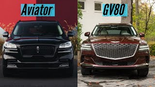 2023 Lincoln Aviator vs 2023 Genesis GV80 Comparison  Aviator or GV80  SUV Battles [upl. by Mizuki616]