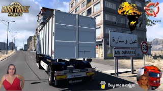 Euro Truck Simulator 2 150 Hooklift for Seb Swap Body Pack Delivery to Algeria  DLCs amp Mods [upl. by Amada890]