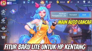 FITUR BARU ML UNTUK HP KENTANG  MLBB MODE LITE BIKIN LANCAR MAIN [upl. by Belac418]