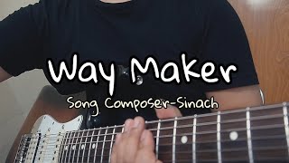 Way Maker Guitar Solo [upl. by Nosnhoj]