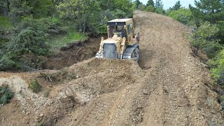 cat d7 dozerdron çekimidrone shootingyeni yol yapımınew road constructionkeşfet buldozer [upl. by Lotte639]