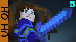 Sword Fight  Minecraft Story Mode  Episode 5 Part 5 End [upl. by Boaten761]