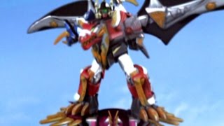 Valkasaurus Megazord Battle  E30 Strange Relations  Dino Thunder  Power Rangers Official [upl. by Janyte]