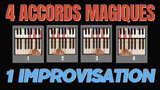 4 accords magiques  1 improvisation au piano [upl. by Ddet]