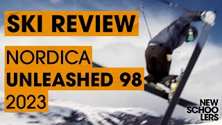 2023 Nordica Unleashed 98 Review  Newschoolers Ski Test [upl. by Osnerol]