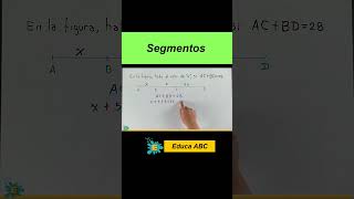 Segmentos fáciles para ti problemasmatematicos geometry matematicas [upl. by Nomor]