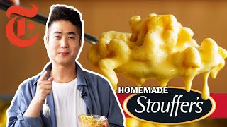 Recreating Stouffers Macaroni and Cheese Recipe  Eric Kim  NYT Cooking [upl. by Franciska599]