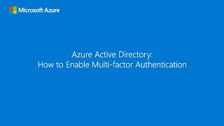 How to configure and enforce multifactor authentication in your tenant [upl. by Sher]