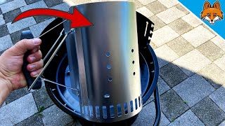 SO kannst du deinen Grill mühelos anzünden mit einem Grillkamin 💥 [upl. by Eelyac]