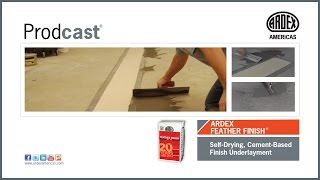 ARDEX FEATHER FINISH® SelfDrying CementBased Finish Underlayment  Prodcast® [upl. by Rolyat]