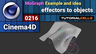 0216 MoGraph Examples  effectors to objects  in cinema 4d [upl. by Green]