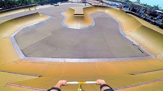 BRAND NEW CLAIREMONT SKATEPARK SCOOTER TRICKS [upl. by Fezoj]